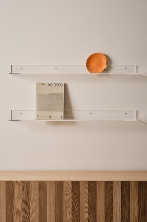 Jotex - Vegghylle 2-pakke Transparent - ORLANDO - Kjøp Hyller hos Jotex