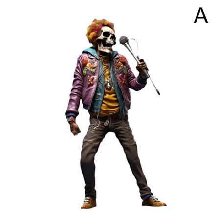 Roll Skeleton Band Figurines Skull Crafts A A