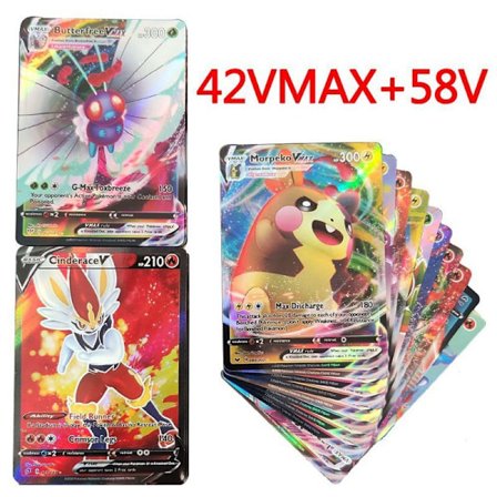 100 ULTRA SJELDNE KORT (INKLUDERT 58V, 42VMAX) - INGEN DUPLIKATER - PERFEKT GAVE TIL BARN OG SAMLERE