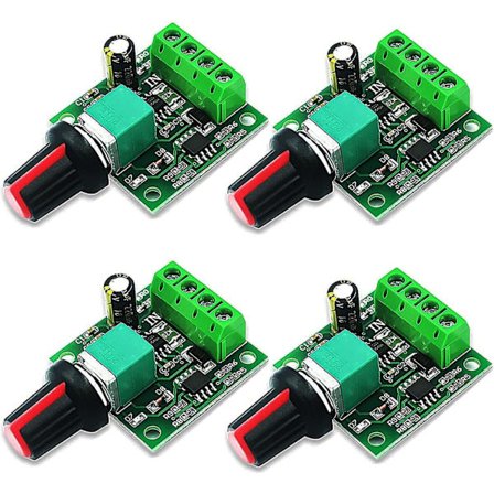 4 stk. 1.8v 3v 5v 6v 7.2v 12v 2A PWM hastighedsregulator DC motor spændingsregulator, LED spændingsregulator lysdæmper, justerbar kontrolkontakt