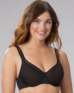 Bøjle-BH Stella Sort - E90 - Trofé