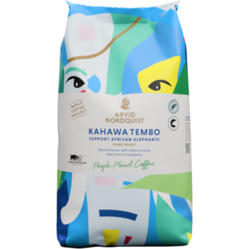 Kaffe Arvid Nordquist Kahawa Tembo Mörk Kaffebönor 750g