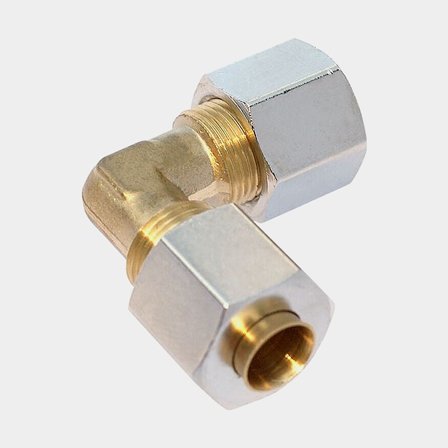 Elbow fitting, fits 8 mm pipe connection