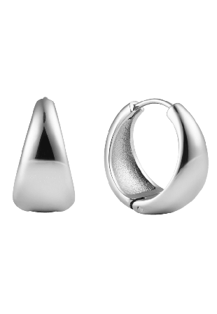 Mockberg Bold Hoops Steel Large Smycken & klockor Dam Silver