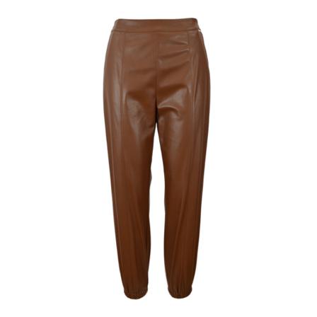 Liu Jo Leather Bukser Brun, Dame Læderbukser