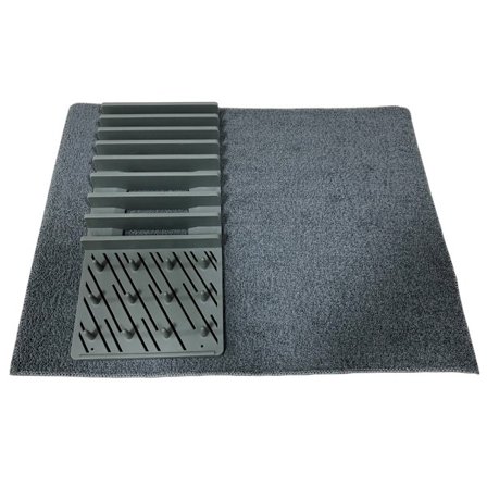 Mørkegrå asfaltstativ Multifunksjonell tørkematte asfaltmatte
