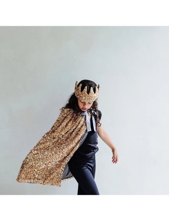 Mimi & Lula Cape - Gold Sequin - Gold - ONE SIZE