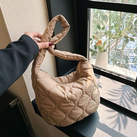 Olkalaukku Puffy Käsilaukku KHAKI