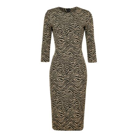 Pinko Pierpaolo 2 Kjole Punto animalier fabric Brun, Dame