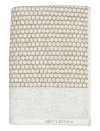 Grid Guest Towel, 2-Pack Home Textiles Bathroom Textiles Towels & Bath Towels Creme Mette Ditmer