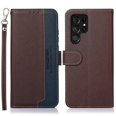 KHAZNEH Phone Cover for Samsung Galaxy S22 Ultra - Brown