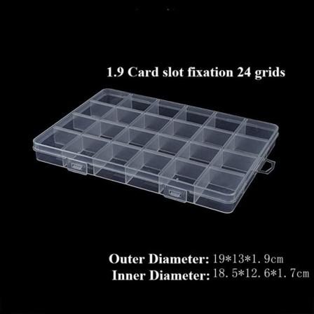 Opbevaringsæske smykkeperlebeholder 19X13X2.2CM3 3 19x13x2.2cm3