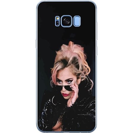 Kompatibelt Mobildeksel til Samsung Galaxy S8 Lady Gaga portrett med solbriller og dramatisk sminke i mørk glamorøs stil