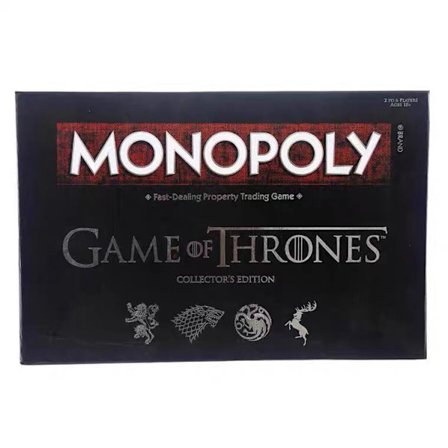 Kompatibel Monopoly Game of Thrones Collector's Edition - Spillet til den populære serie 6 spillere