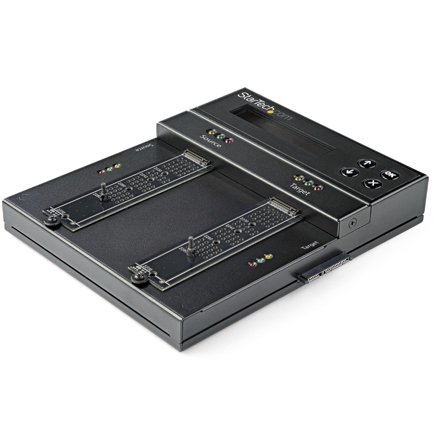StarTech Standalone M.2 SATA & M.2 NVMe Duplicator and Eraser, HDD/SSD Cloner & Wiper for M.2 PCIe AHCI/NVMe, M.2 SATA, 2.5/3.5" SATA Drives, External