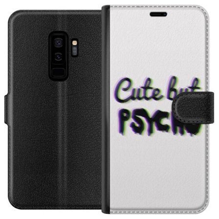 Kompatibel Tegnebogsetui til Samsung Galaxy S9+ Rainbow-farvet legetøjsfigur med et glad ansigt og farverige cirkler i en legesyg studieillustration