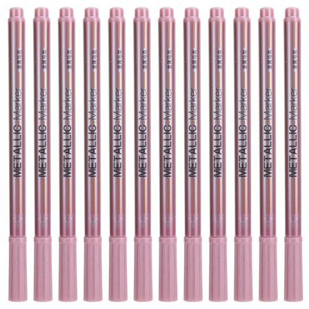 12 kpl metallinen tussi maali kynä yksivärinen pysyvä muste ultra hieno kärki taidetarvikkeet punainen