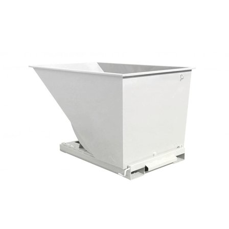 Tippcontainer, 2000 liter, hvit