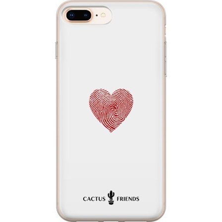 Kompatibelt Mobilskal till Apple Apple iPhone 7 Plus Cactus and Friends - Fingerprint Love