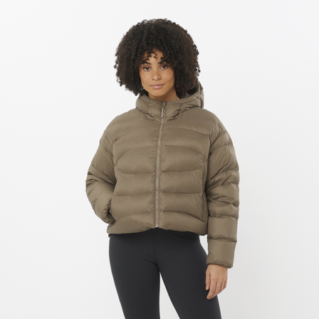 Salomon - Jacken Outline Nov Crop Down W - Shitake