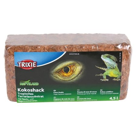 Coco-skal, tropiskt terrariumsubstrat, ger 4,5 l