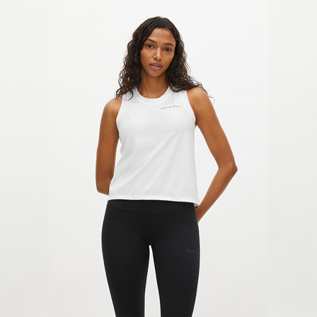 Röhnisch Rib Cropped Singlet, White