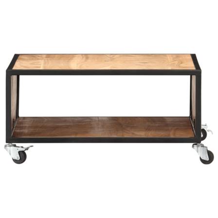 Vidaxl Soffbord 70x70x32 Cm Massivt Akaciaträ Brun