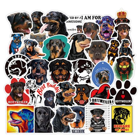Rottweiler Pet Amerikansk Drama Hund Doodle Sticker Kuffert