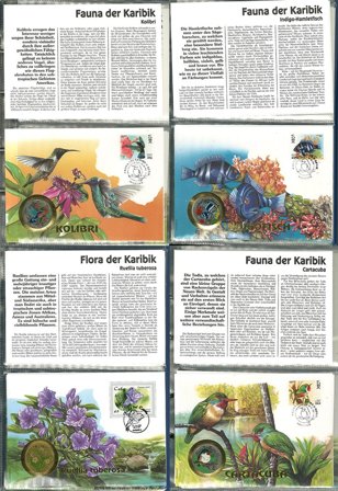 Cuba - Samling af møntbreve i 1 ringbind