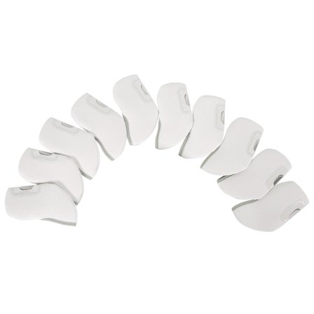 10 Styck Golf Iron Headcover Tjock Neopren Golf Iron Head Cover Golf Club Headcover med genomskinligt fönster Passar de flesta märken