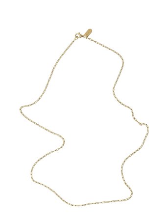 Design Letters Square Link Chain - Gold - 60 CM