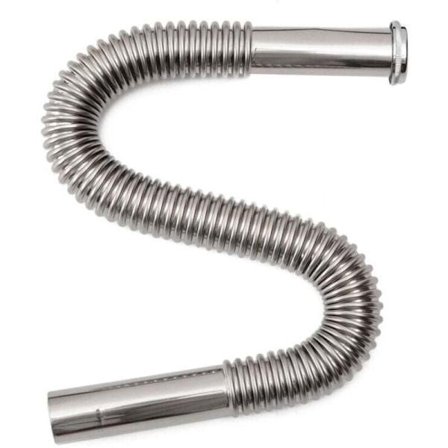 Joustava ruostumattomasta teräksestä valmistettu sifoniletku viemäriin pesuhuoneen keittiön vesiputkelle