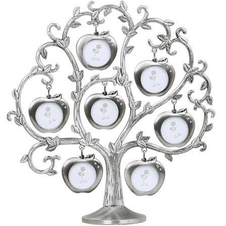 Fotobordsramme Familietræ Billeder Sølv Æbletræ Design