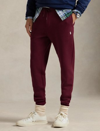 Polo Ralph Lauren Double-Knit Jogger Pant - Burgundy - XS