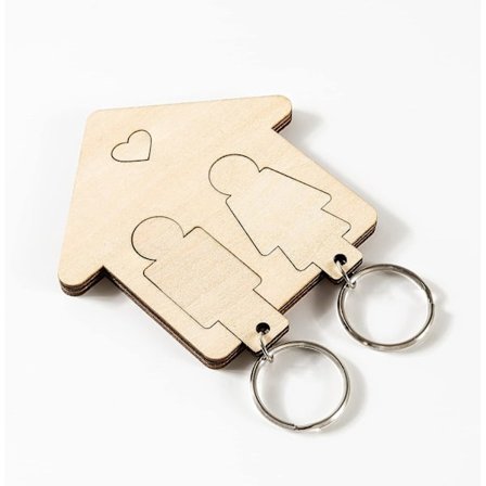 Puinen seinälle ripustettava avaimenpidike kotiin - Lahjaidea alkuperäiselle pariskunnalle ystävänpäivänä, häissä, vuosipäivänä, jouluna - 