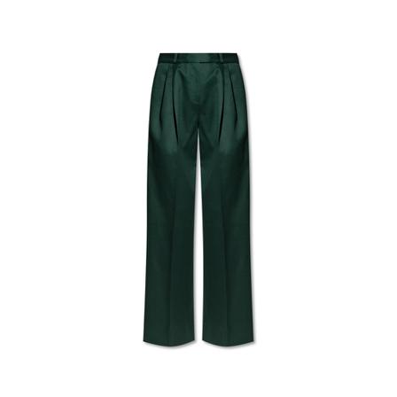 Proenza Schouler, Pleat-front trousers Groen, Dames, Maat:XS,Cotton