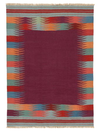 Oriental Kilim Qashqai Rug 178X245 Dark Red/Green Persia