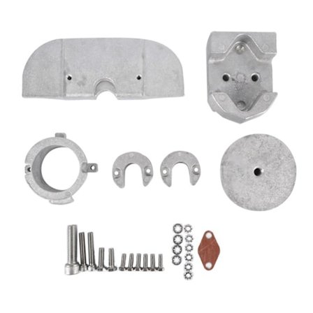 Anodesett for utenbordsmotor, aluminiumslegering, for Mercury Alpha One Gen 888756Q03 888756Q01 Utenbordsmotor