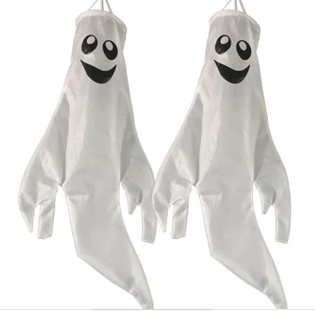 2-pack Halloween Ghost strumpor Halloween hängande dekorationer för