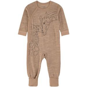 Hust&Claire Biscuit Melange Moodi One-piece 62 cm - All in ones - 62 cm - Brown