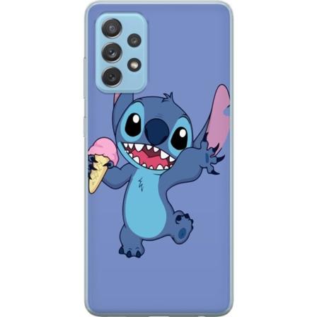 Samsung Galaxy A52 5G Läpinäkyvä kuori Onnellinen Stitch