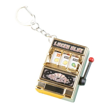 Mini Spilleautomat Legetøjs Nøglering Kreative Interessant Nøglering Fungerer Godt Som Stressaflastning Til Børn Voksne