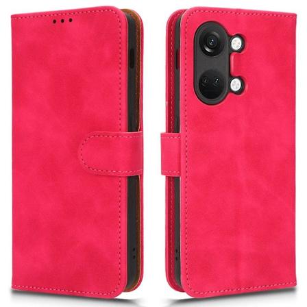 OnePlus Nord 3 5G/Ace 2V -kääntökuori lompakkokotelo, jossa on jalustatoiminto ja ihoystävällinen pinta