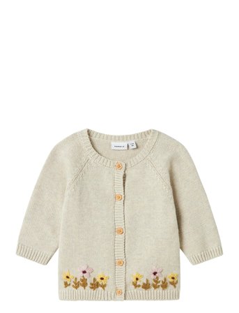name it Nbfkamma Ls Knit Card - Cream - 62