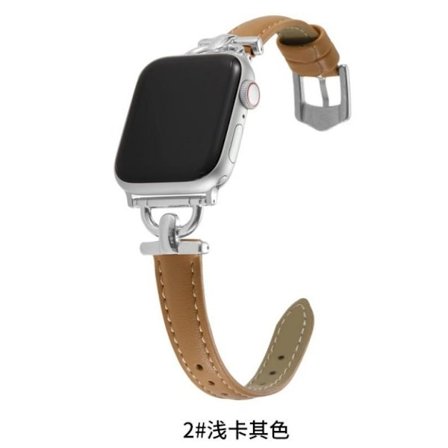 Klockarmband för Apple Watch iWatch 42/44/45/49mm Silver/Ljus Khaki