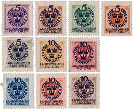 Sverige - Ubrugt sæt AFA 77-86