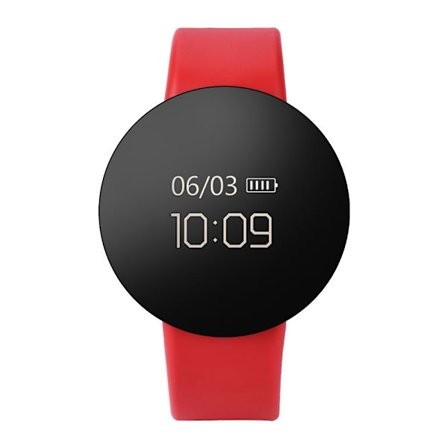 Vattentät Bluetooth Smart Armband Armband Hälsoövervakning Sport Armband Android IOS Röd