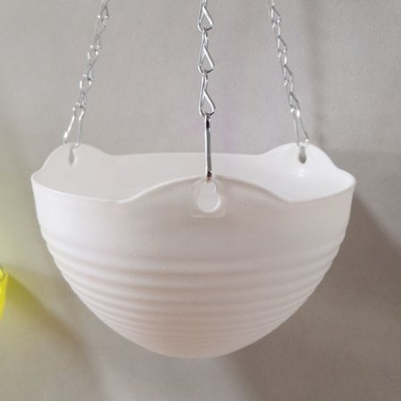 Plast Hängande Korg Blomkruka Orkidé Pot Vägg Hängande Grön