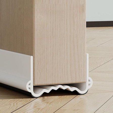 Isoleret dør bund 100cm Hvid 3.5-5.5cm Trækstopper Støjforsegling