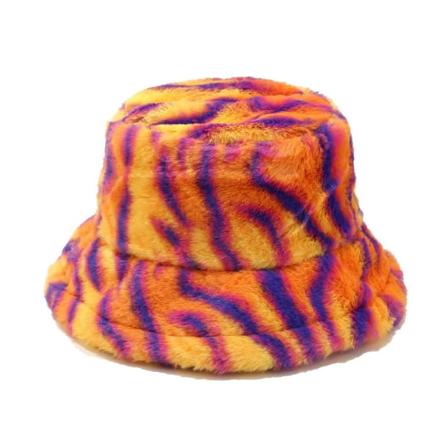 Pelshat, Fluffy Bucket Hat, Vinterfiskerhat til Kvinder og Piger